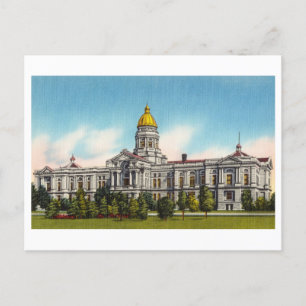  hoofdstad in Cheyenne, Wyoming Briefkaart