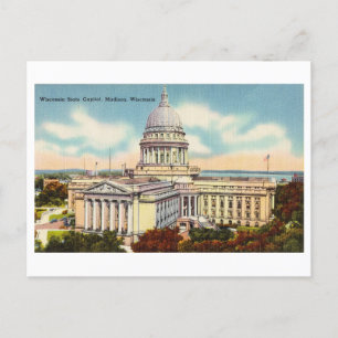  hoofdstad in Madison, Wisconsin Briefkaart