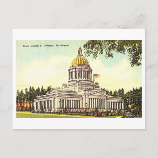 hoofdstad in Olympia, Washington Briefkaart (Voorkant)