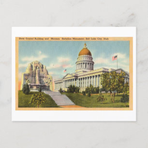 hoofdstad in Salt Lake City, Utah Briefkaart