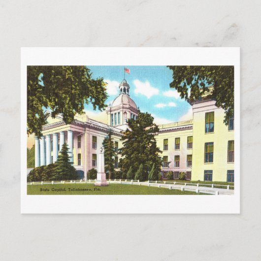  hoofdstad Tallahassee, Florida Briefkaart (Voorkant)