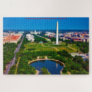 Hoofdstad van de staat Washington DC. Kerstgroeten Legpuzzel