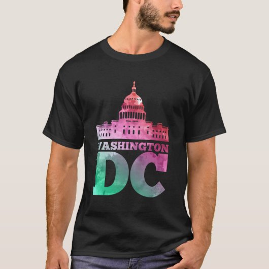 Hoofdstad van de Verenigde Staten Washington DC Ca T-shirt (Voorkant)