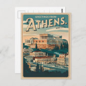 hoofdstad van Griekenland Briefkaart (Voorkant / Achterkant)