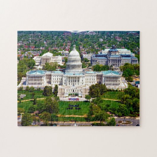 Hoofdstad van Washington. Legpuzzel (Horizontaal)