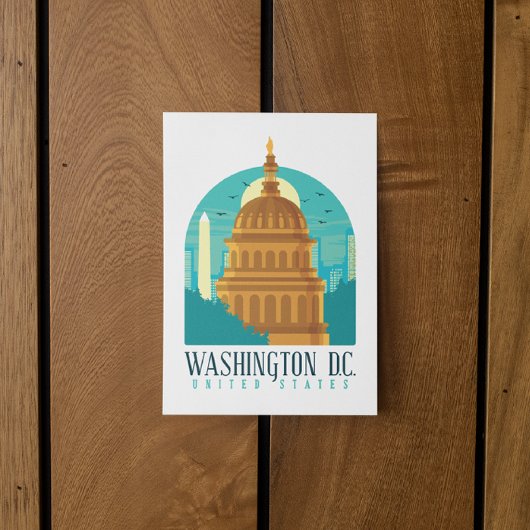 hoofdstad Washington D.C. Verenigde Staten Briefkaart