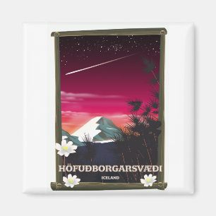 Hoofdstedelijke regio IJsland IJsland reisposter Magneet