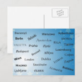 Hoofdsteden van de Europese Unie Briefkaart (Voorkant / Achterkant)