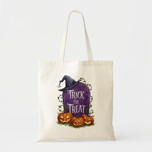Hoofdsteen & Jack-o'-Lanterns Trick or treat Bag Tote Bag (Voorkant)