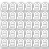 Hoofdsteen Tombstone Bujo Planner Sticker (Voorkant)