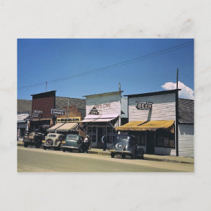Hoofdstraat, Cascade, Vintage van Idaho Briefkaart