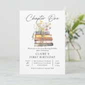 Hoofdstuk 1 Storybook 1e verjaardag uitnodiging (Staand voorkant)