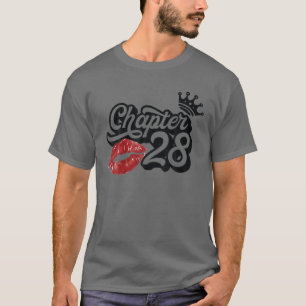 Hoofdstuk 28 Kassieliften Happy Birthday 28 Y T-shirt