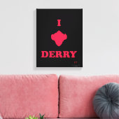 Hoofdstuk 2 | I Love Derry Canvas Afdruk (Insitu (Woonkamer))