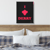 Hoofdstuk 2 | I Love Derry Canvas Afdruk (Insitu (Slaapkamer))