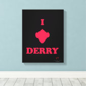 Hoofdstuk 2 | I Love Derry Canvas Afdruk (Insitu (Houten vloer))