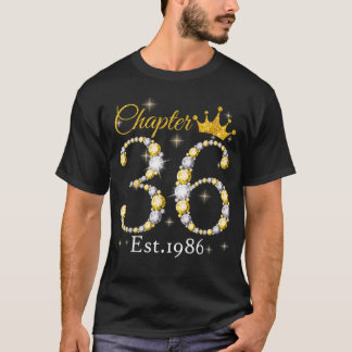 Hoofdstuk 36 EST 1986 36 jaar Oude 36e geboorte T-shirt