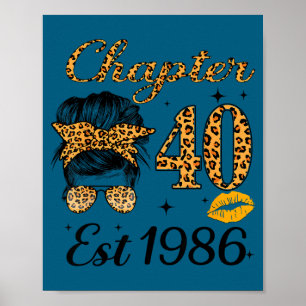 Hoofdstuk 40 Est 1986 40 Jaar Oud Rommelige Knot V Poster
