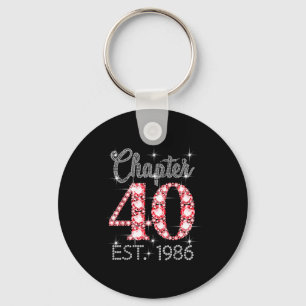 Hoofdstuk 40 Est 1986 Gelukkig 40e Verjaardag Meis Sleutelhanger
