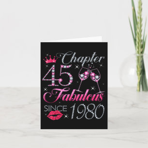 Hoofdstuk 45 Fantastisch sinds 1980 45e verjaardag Kaart