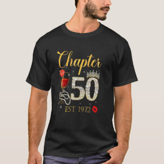Hoofdstuk 50 Jaar Oost 1972 50ste verjaardag Rode T-shirt