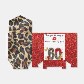 Hoofdstuk 60 Rood- en goudluipaard 60e verjaardag Bedankdoosjes (Uitgevouwen)