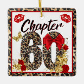 Hoofdstuk 60 Rood- en goudluipaard 60e verjaardag Keramisch Ornament (Voorkant)