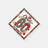 Hoofdstuk 60 Rood- en goudluipaard 60e verjaardag Servet (Hoek)