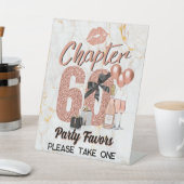 Hoofdstuk 60 Roos Gold 60e verjaardag Elegant Reclamebord Met Voetstuk (Insitu)