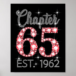 Hoofdstuk 65 est 1962 gelukkige 65e verjaardag mei poster