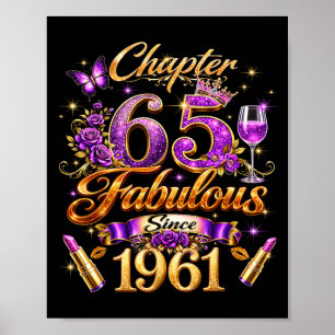 Hoofdstuk 65 Fabulous Sinds 1961 65e Verjaardag Vr Poster