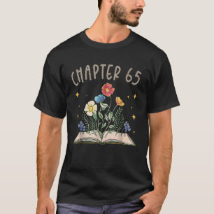 Hoofdstuk 65e Verjaardag Bookworm 65 jaar oud voor T-shirt