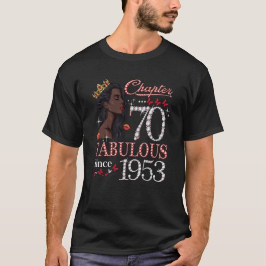 Hoofdstuk 70 Fantastisch sinds 1953 70e verjaardag T-shirt (Voorkant)