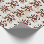 Hoofdstuk 70 Rood- en goudluipaard 70e verjaardag Cadeaupapier (Hoek)