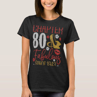 Hoofdstuk 80 Fabiel sinds 1943 80th Birthday Cute T-shirt