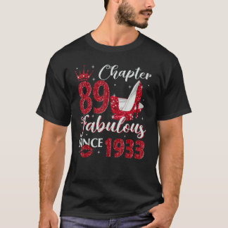 Hoofdstuk 89 Uitstekend sinds 1933 89e verjaardag  T-shirt