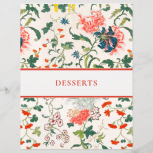 Hoofdstuk ontvangen Stijlvolle Floral Desserts