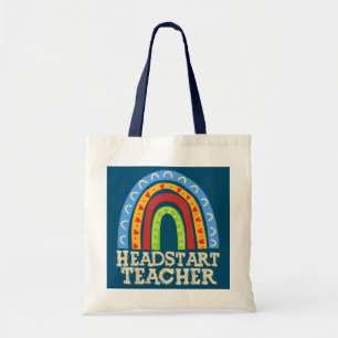 HOOFDTEACHT regenboogkleurig achteraan Tote Bag