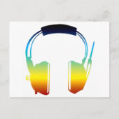 hoofdtelefoon briefkaart (Voorkant)