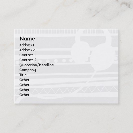 Hoofdtelefoon - Chubby Visitekaartje (Voorkant)