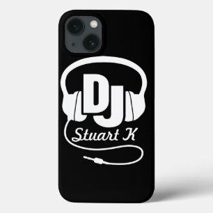Hoofdtelefoon DJ met zwarte en witte draagtas iPhone 13 Hoesje