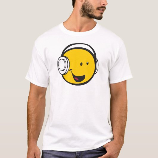 Hoofdtelefoon Emoji T-shirt (Voorkant)