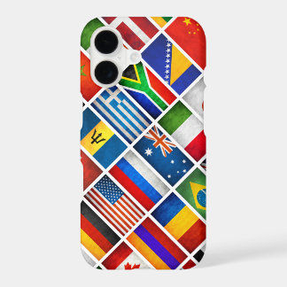 Hoofdtelefoon Hoesje Met Wereldvlaggen Voor Iphone