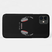 Hoofdtelefoon met mediumvolumeregelingknoppen Case-Mate iPhone case (Achterkant (horizontaal))