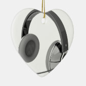 Hoofdtelefoon met microfoon keramisch ornament (Rechts)