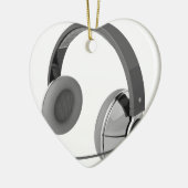 Hoofdtelefoon met microfoon keramisch ornament (Links)