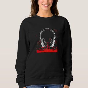 Hoofdtelefoon Music Dj Deejay Pop Bass Techno Rock Trui