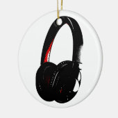 Hoofdtelefoon Pop Art Head Phone Keramisch Ornament (Links)