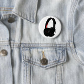Hoofdtelefoon Pop Art Head Phone Ronde Button 5,7 Cm (In situ)