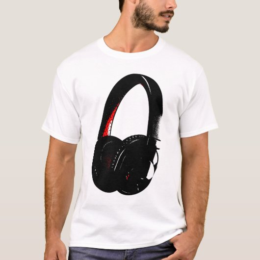 Hoofdtelefoon Pop Art Head Phone T-shirt (Voorkant)